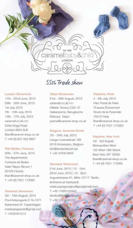 caramel baby and child showroom